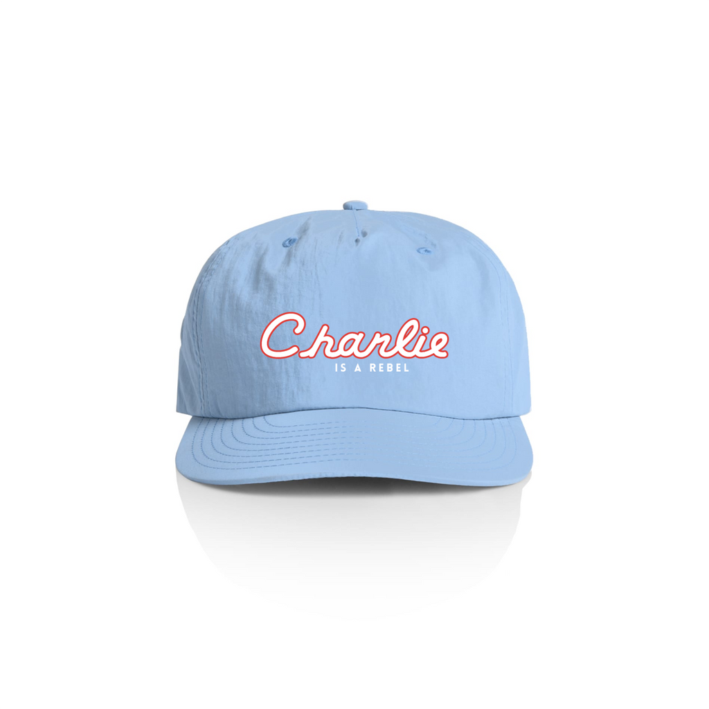 Charlie Hat-Powder Surf| White 3D Embroidery